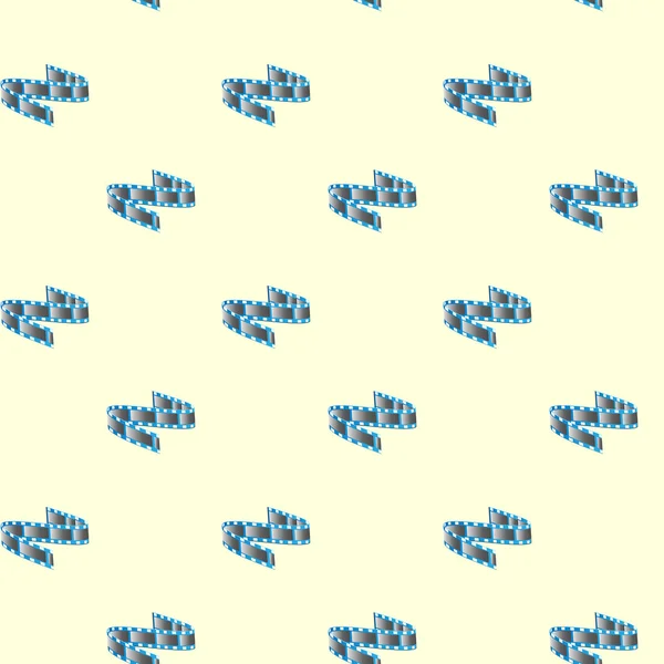 테이프 릴 시네마 원활한 패턴 — 스톡 벡터