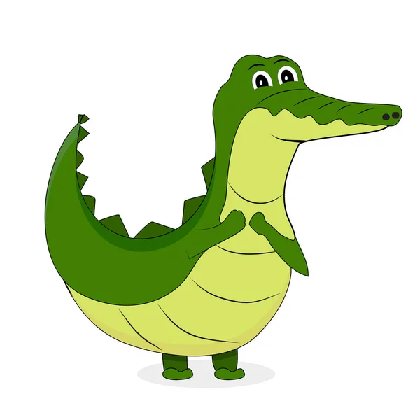 Sød krokodille karakter – Stock-vektor