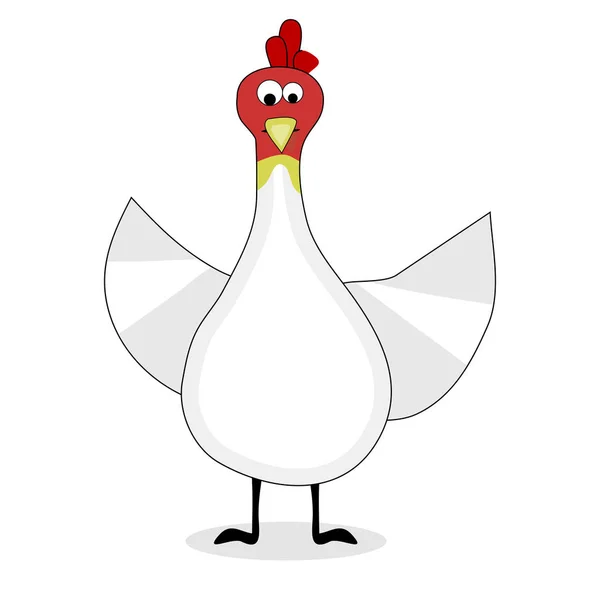 Cartoon chicken bird — Stock Vector