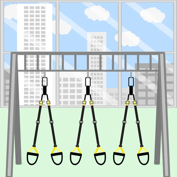 Trx Fitnessraum — Stockvektor