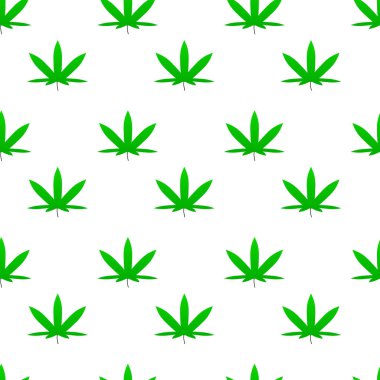 Yeşil ot esrar yaprak tasarlamak vektör