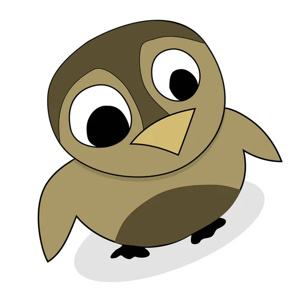 Owlet cute animal vector — Stock Vector