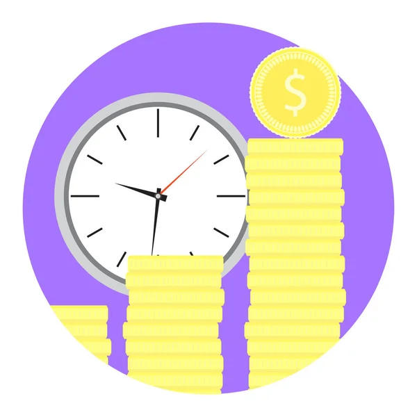 Time money icon — Wektor stockowy