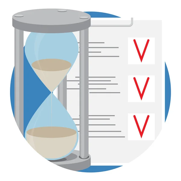 Plan Business time-pictogram plat — Stockvector