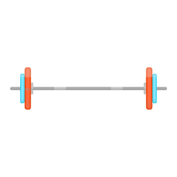 Barbell flat vector — Stock Vector