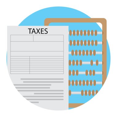 Count vergi simge vektör