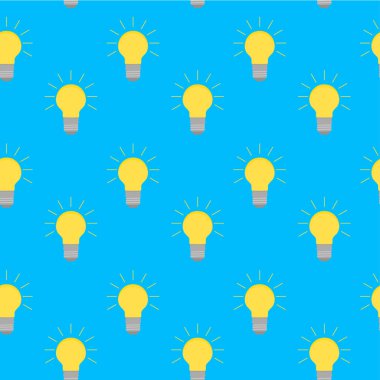 Lamba ampul fikir seamless modeli