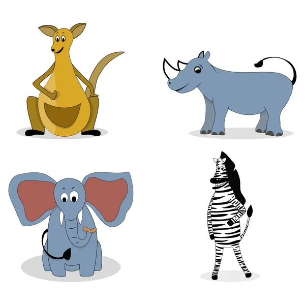 Characters carnivores vector — Stock Vector