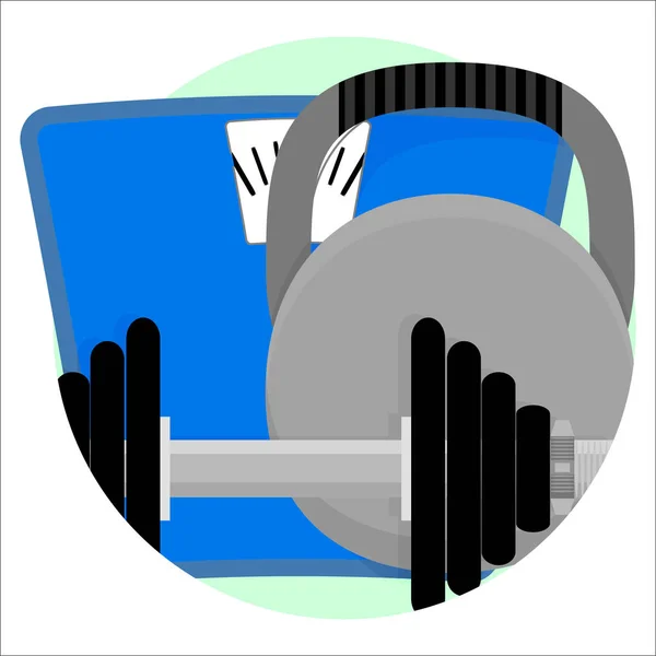 Icono de aplicación deporte — Vector de stock