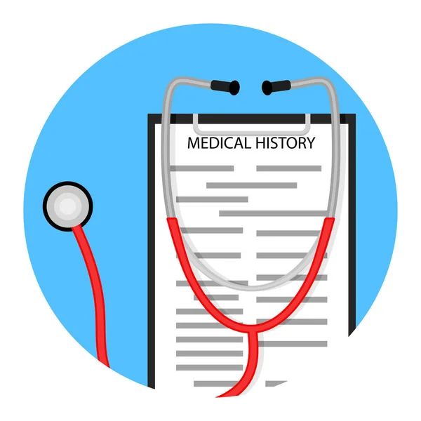 Значок медицинской диагностики — стоковый вектор