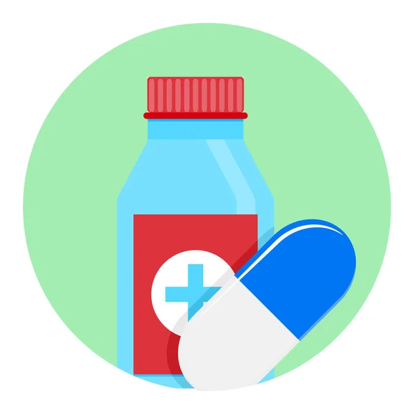 Médecine icône app — Image vectorielle