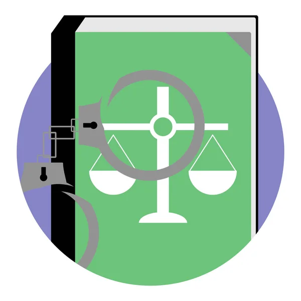 Icône Justice et punition — Image vectorielle