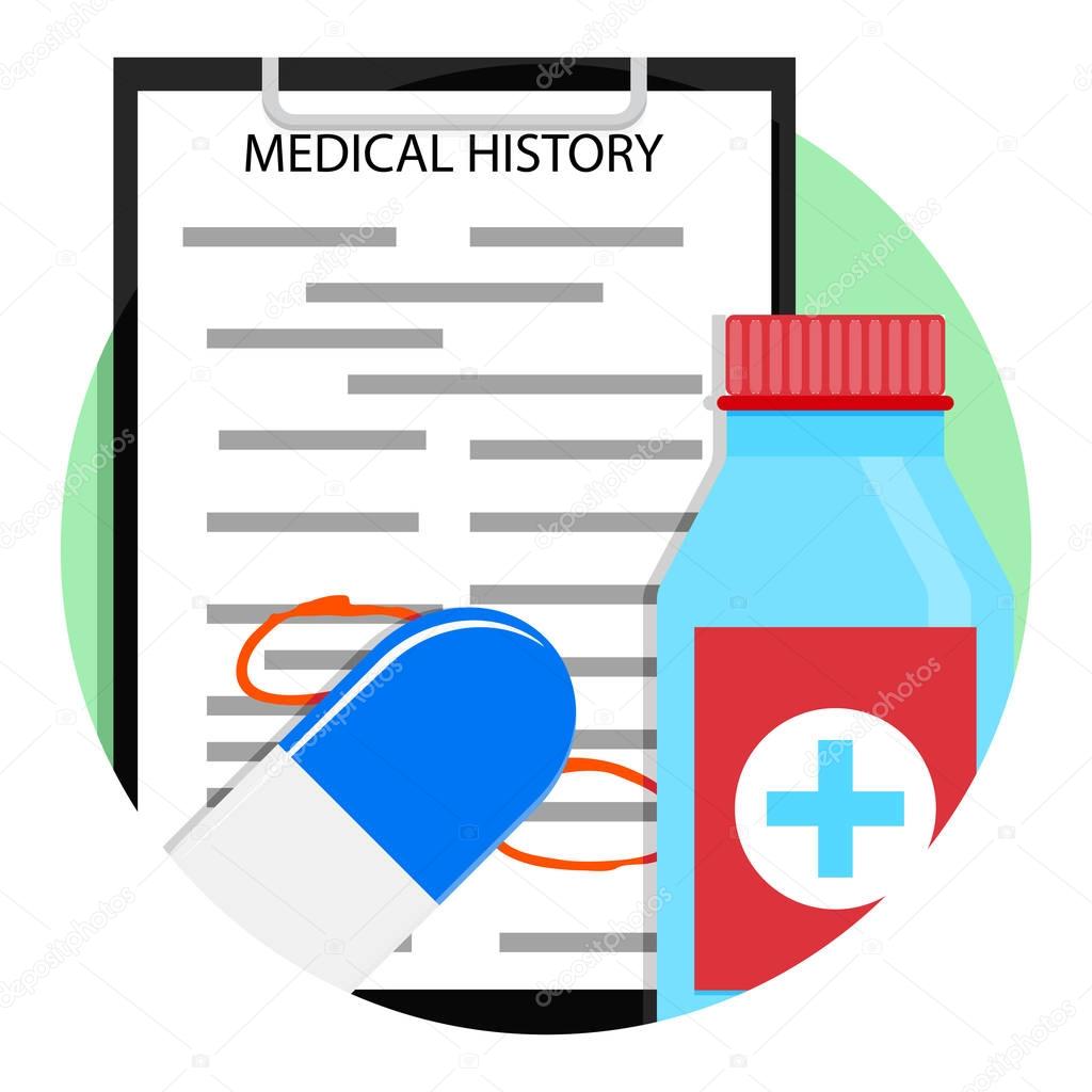 Medical treatment medicine icon