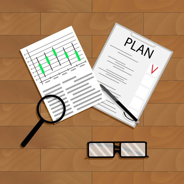 Vecteur de planification économique — Image vectorielle