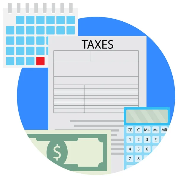 Taxacation vector pictogram — Stockvector