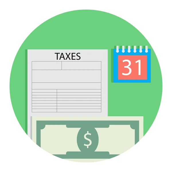 Налоги и деньги — стоковый вектор