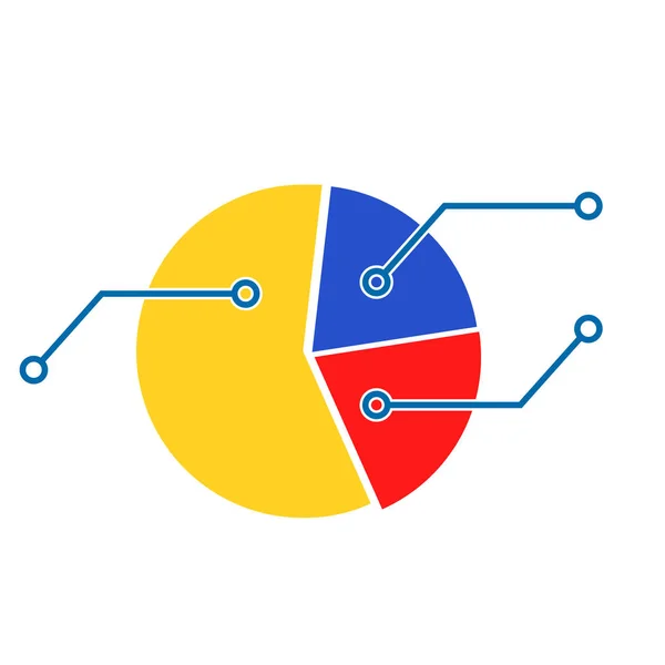 Pie Chart Template — Stock Vector