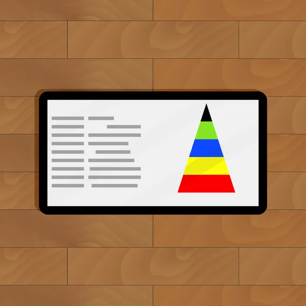 Digitale grafische Farbpyramide — Stockvektor