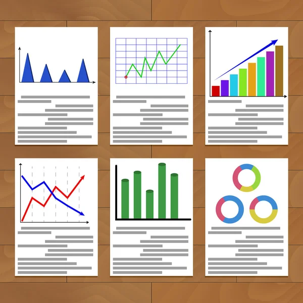 Finanzas infografía y analítica — Vector de stock