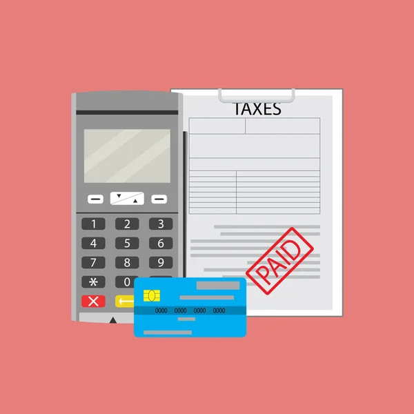 Impuesto sobre transacciones de pago — Archivo Imágenes Vectoriales