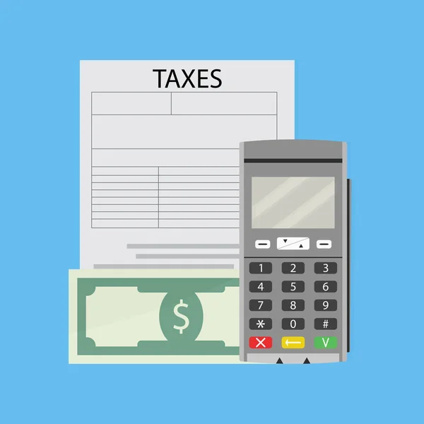 Finance tax form — Stock Vector