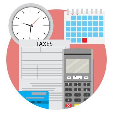 Gün ödeme vergi simgesi app düz