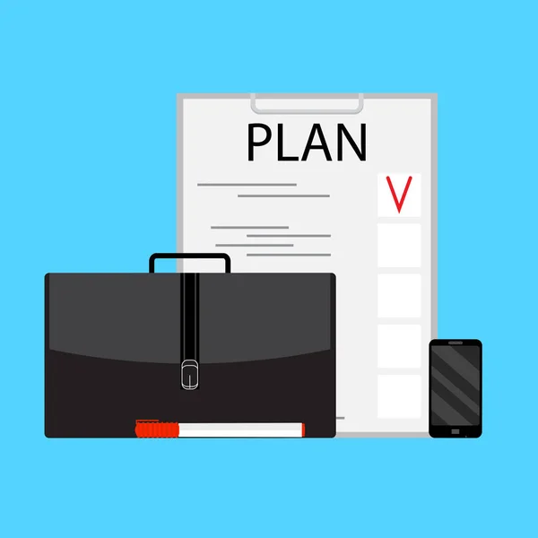 Concept vectoriel de planification d'entreprise — Image vectorielle