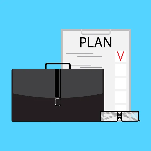 Rédiger un plan d'affaires — Image vectorielle