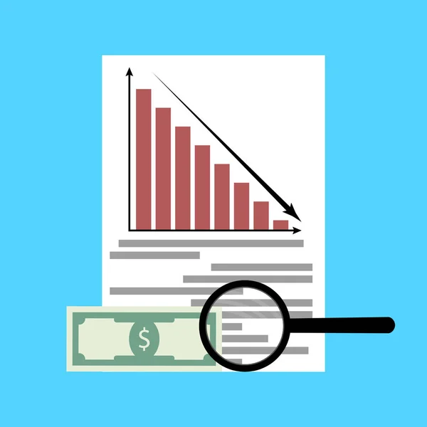 Analyse der Finanzkrise — Stockvektor