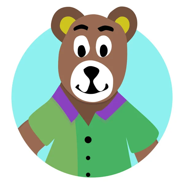 Bear animal icon app — Stock Vector