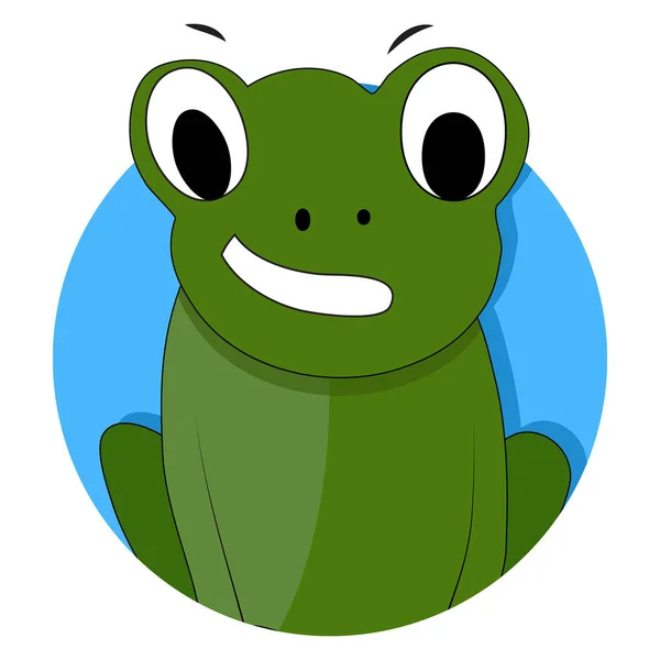 Grünen Frosch Symbol App-Vektor — Stockvektor