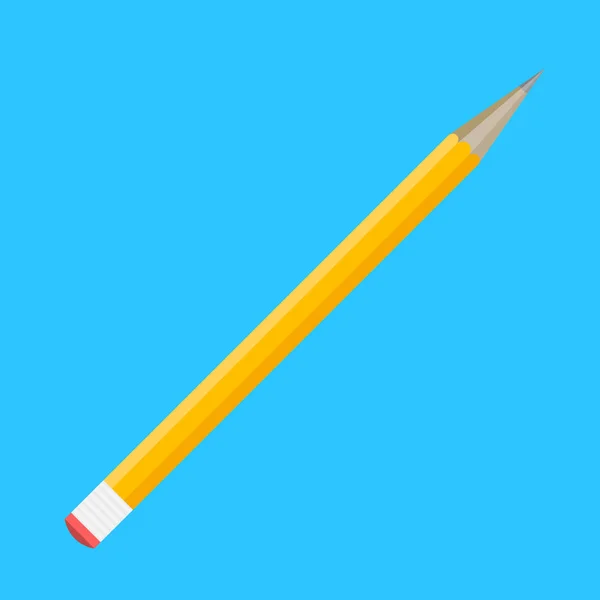 Pencil platta isolerade — Stock vektor