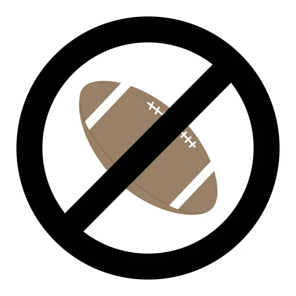 Bandire la palla per il rugby — Vettoriale Stock