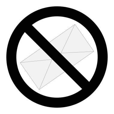 Hiçbir spam mektup işareti