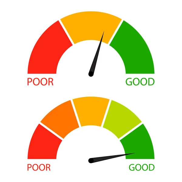 Indicador de puntuación de crédito conjunto — Vector de stock