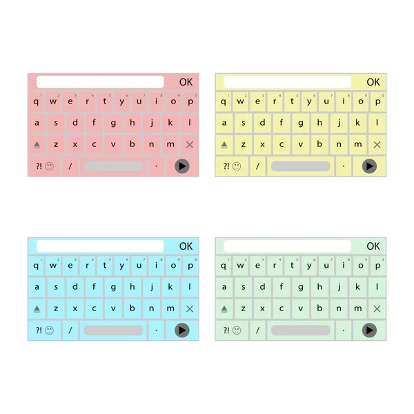 Дизайн клавіатури для набору телефонних повідомлень — стоковий вектор