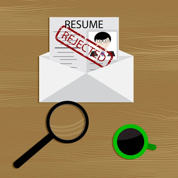 Odmítnutí zaměstnání — Stockový vektor
