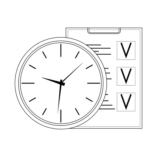 Ligne de gestion du temps — Image vectorielle