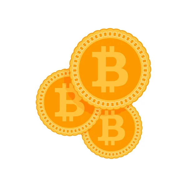 Інвестиції bitcoin і блок ланцюг — стоковий вектор