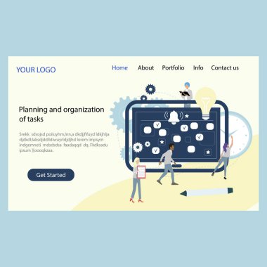 İniş sayfası şirketinin planlama ve düzenleme görevleri