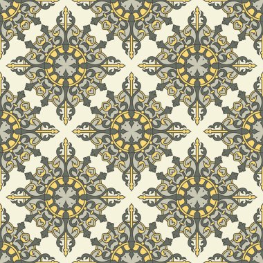 Eski vintage tarzı yaptı sorunsuz vektör desen tasarım