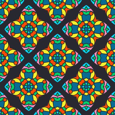 Eski vintage tarzı yaptı sorunsuz vektör desen tasarım