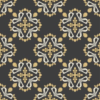 Eski vintage tarzı yaptı sorunsuz vektör desen tasarım