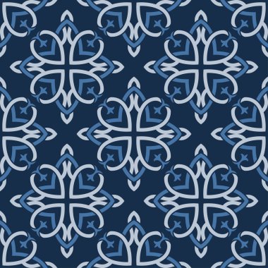 Eski vintage tarzı yaptı sorunsuz vektör desen tasarım