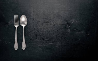 çatal bıçak takımı. kaşık ve çatal.