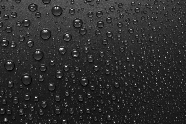 su siyah arka plan üzerine bırakır. Makro.