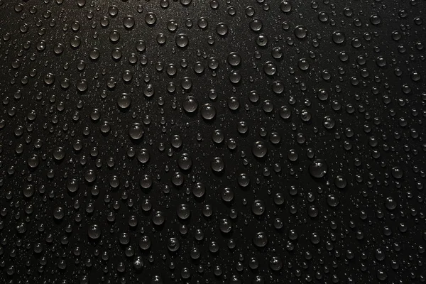 su siyah arka plan üzerine bırakır. Makro.