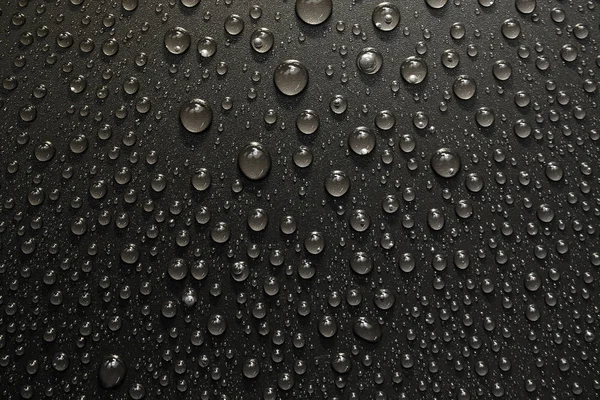 su siyah arka plan üzerine bırakır. Makro.