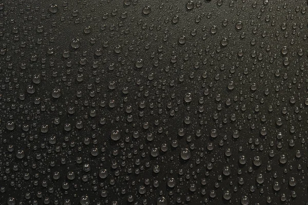 su siyah arka plan üzerine bırakır. Makro.