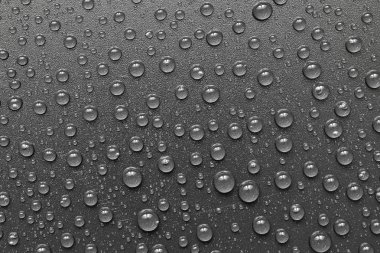 su siyah arka plan üzerine bırakır. Makro.